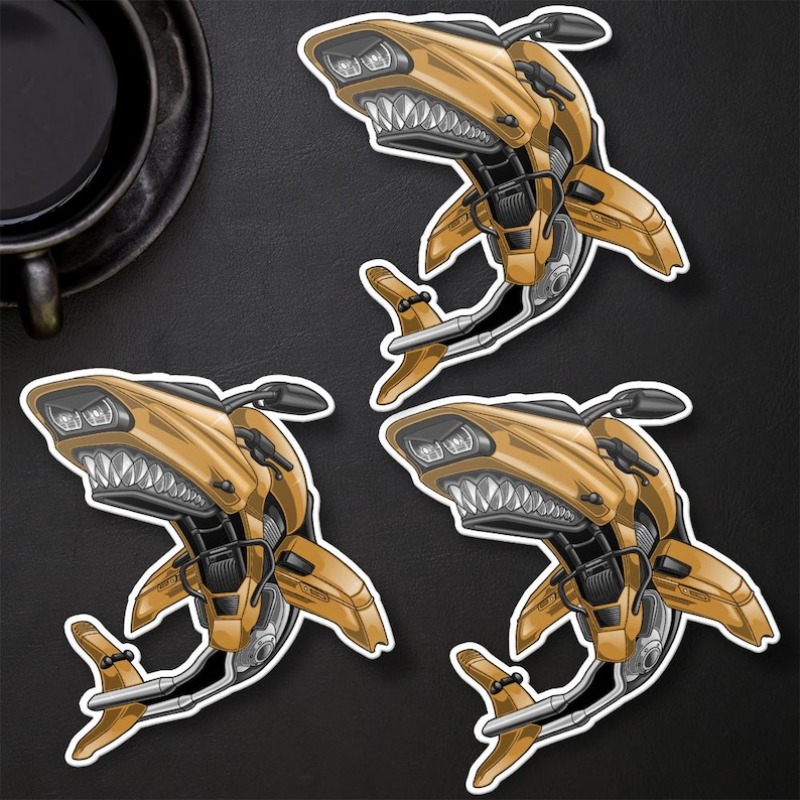 Aquarium Fish Shark - 1PC Shark Nose Motorcycle Fairing Stickers