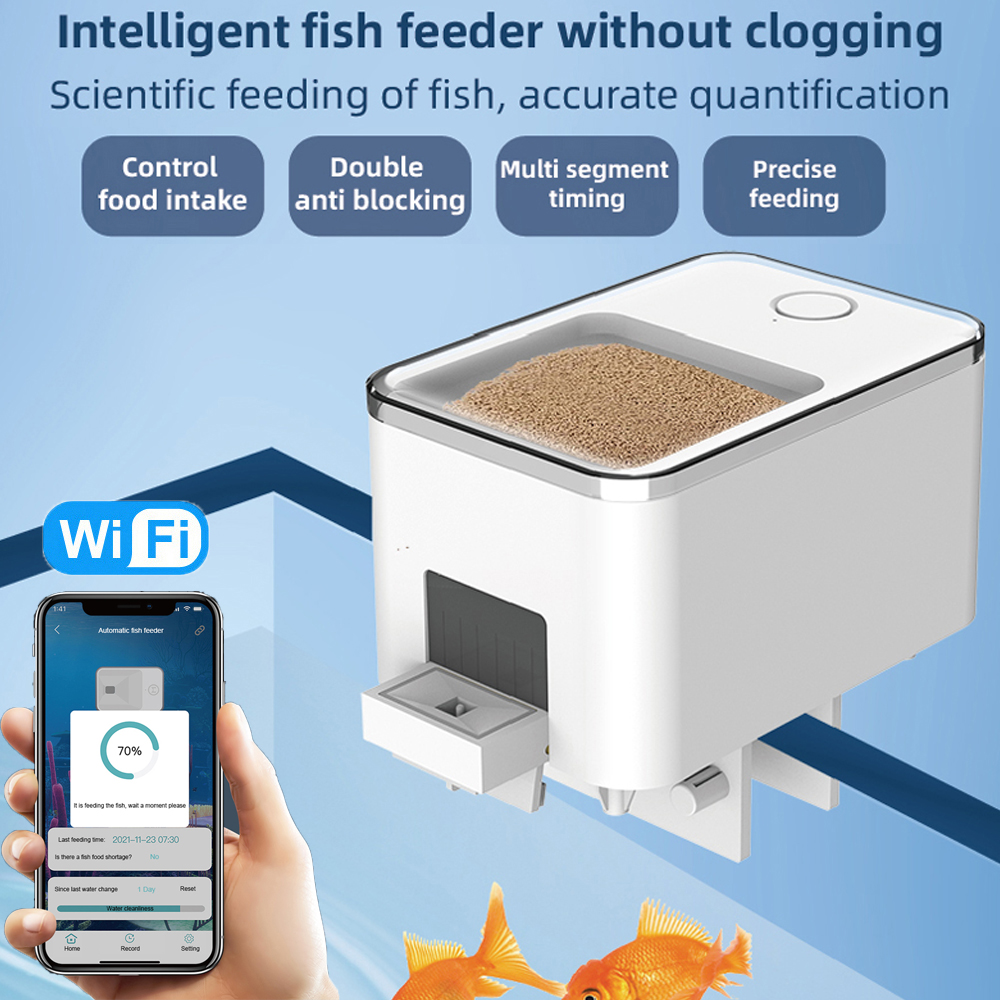 Aquarium Fish App - WiFi Smart Automatic Feeder Aquarium Goldfish