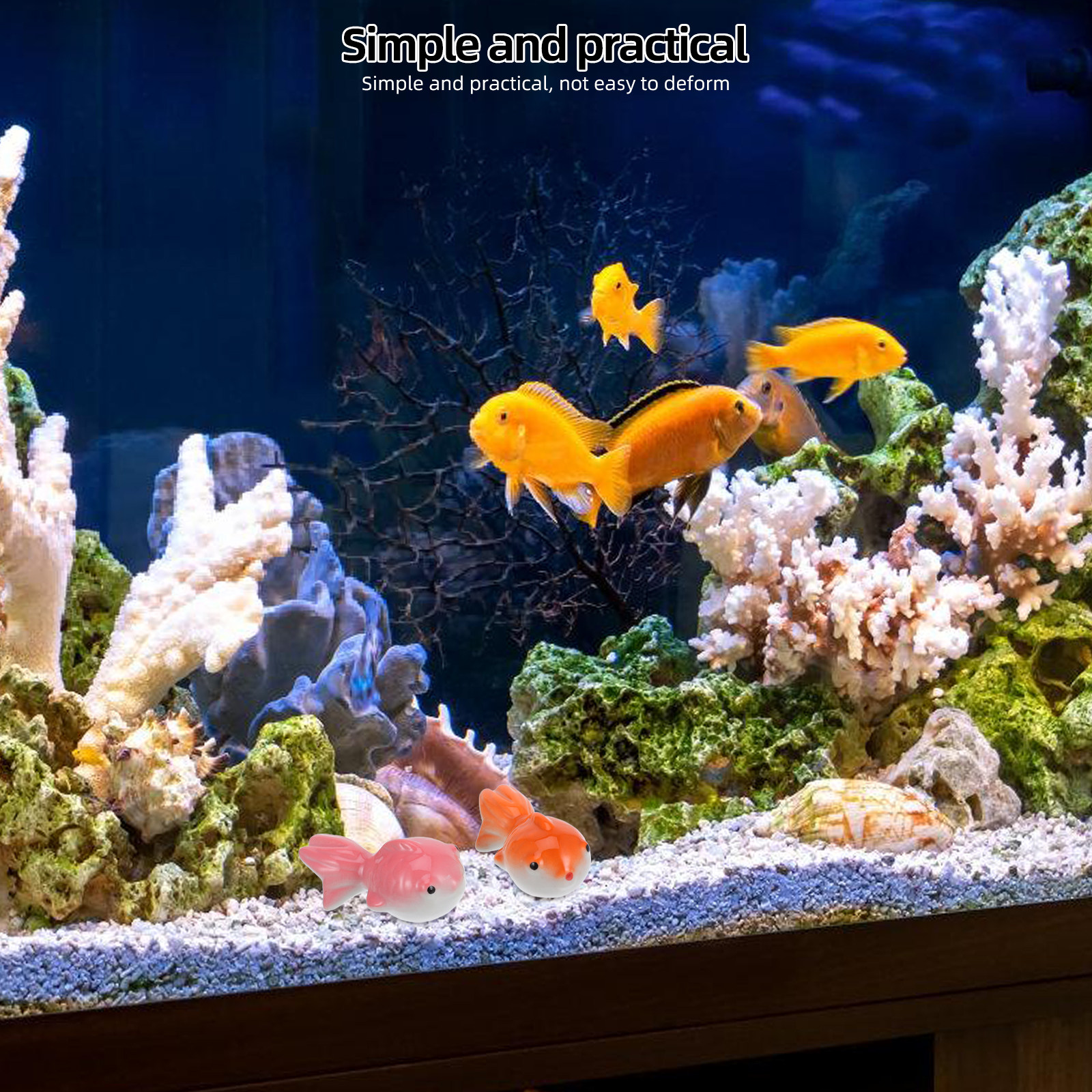 Aquarium Fish Koi - Floating Ceramic for Pond Aquarium Decor