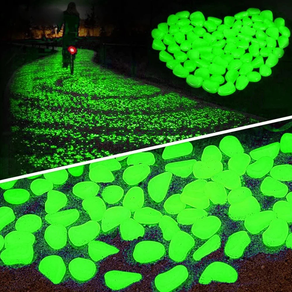 Aquarium Fish That Glow In The Dark - 300Pcs Glow Rocks in The Dark