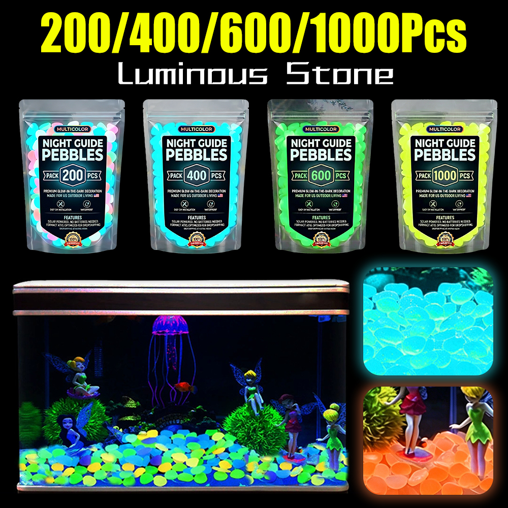 Aquarium Fish That Glow In The Dark - 200-1000Pcs Luminous Sand Glow in Dark