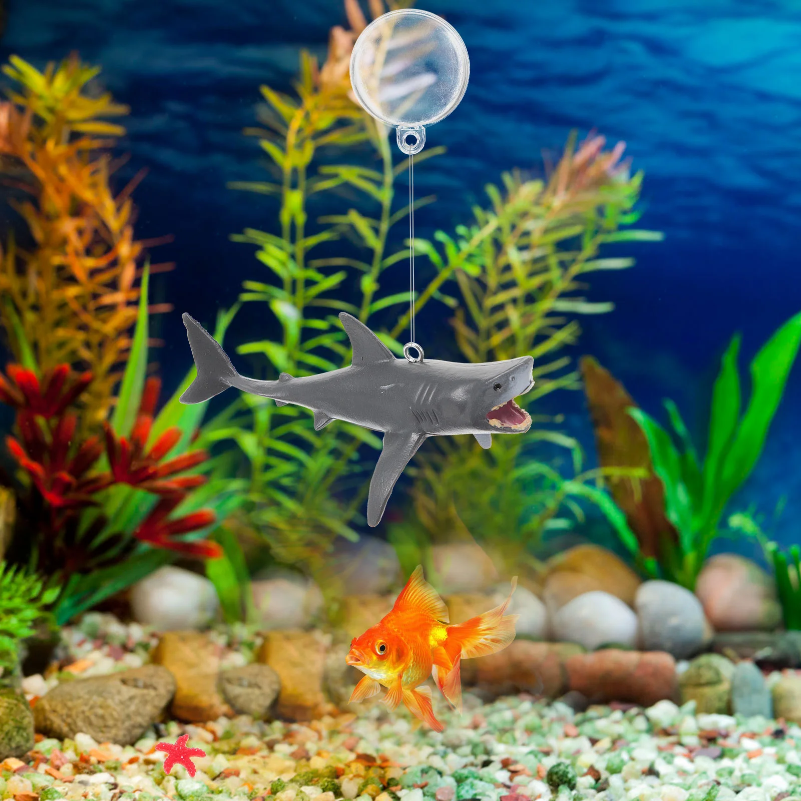 2pcs Fish Tank Shark Decoratio - Aquarium Fish Shark incelemesi ve fiyatı