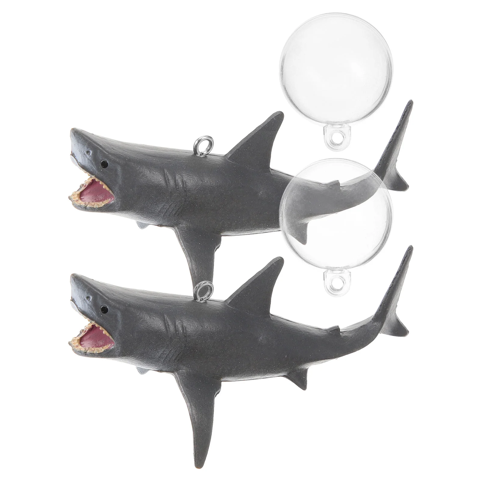 2pcs Fish Tank Shark Decoratio - Aquarium Fish Shark incelemesi ve fiyatı