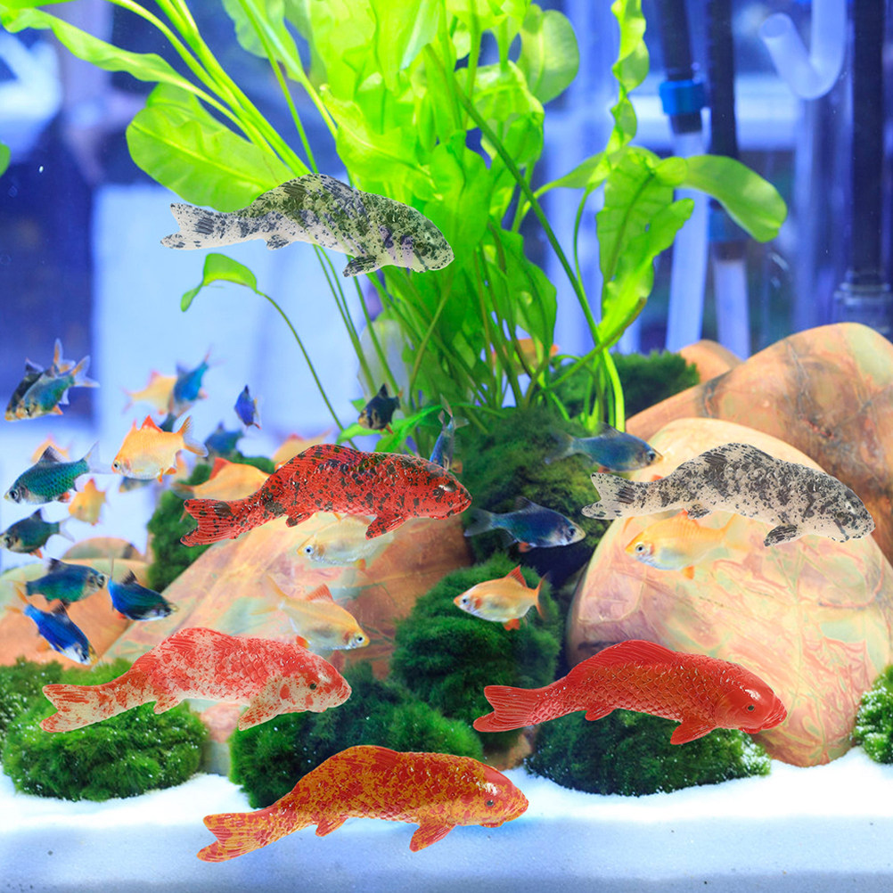 10Pcs Mini Koi Fish Decor Vibr - Aquarium Fish Koi incelemesi ve fiyatı