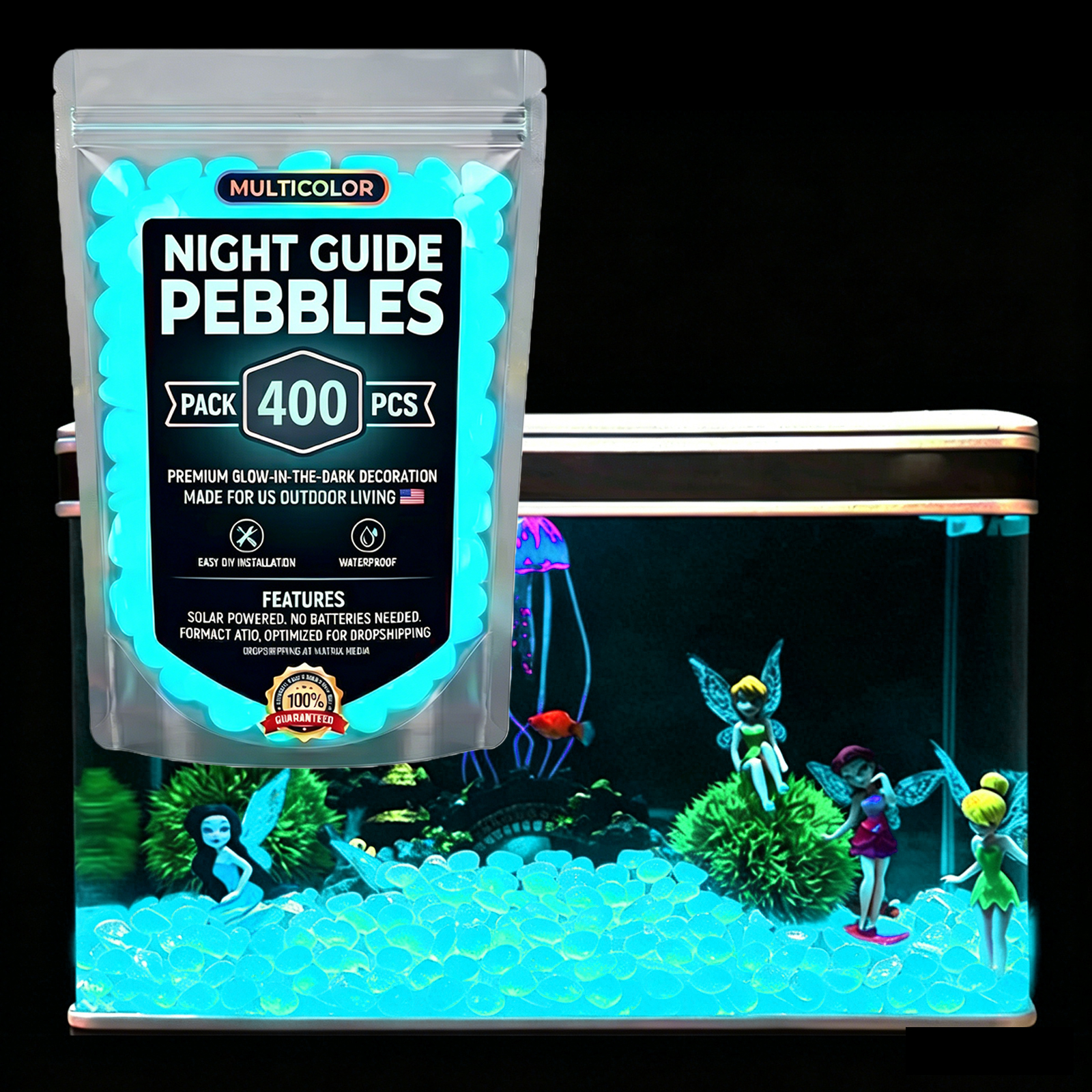 200/400/600/1000pcs Glow In Th - Aquarium Fish That Glow In The Dark incelemesi ve fiyatı