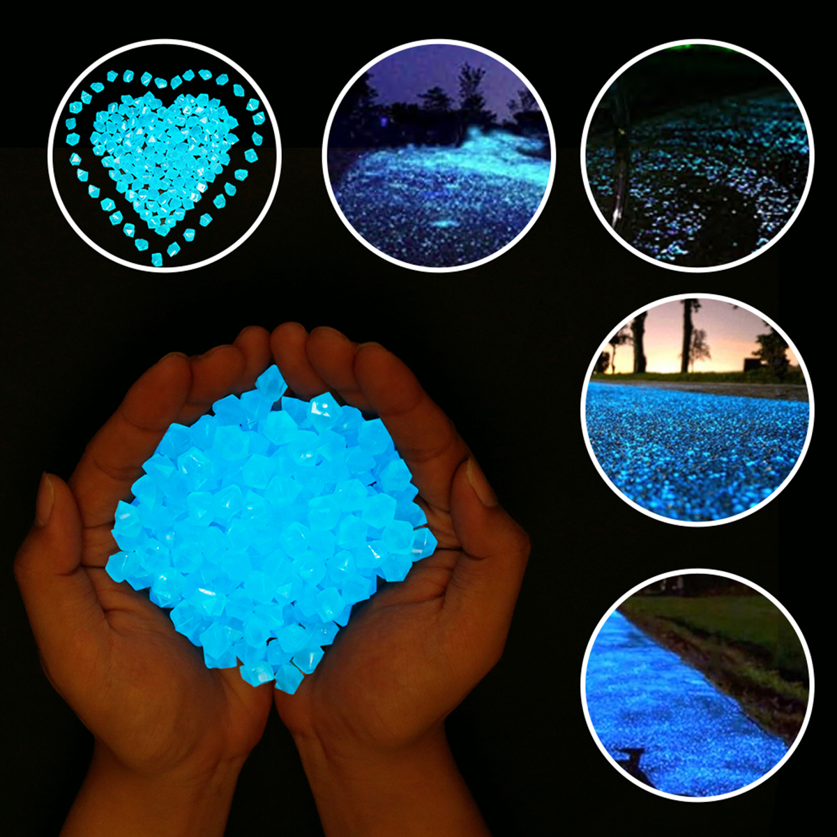 Glow Rocks 100/300Pcs Glow in  - Aquarium Fish That Glow In The Dark incelemesi ve fiyatı