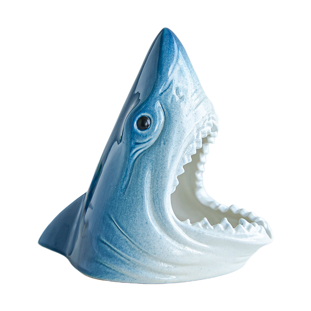 Ceramic Shark Head Statue Fish - Aquarium Fish Shark incelemesi ve fiyatı