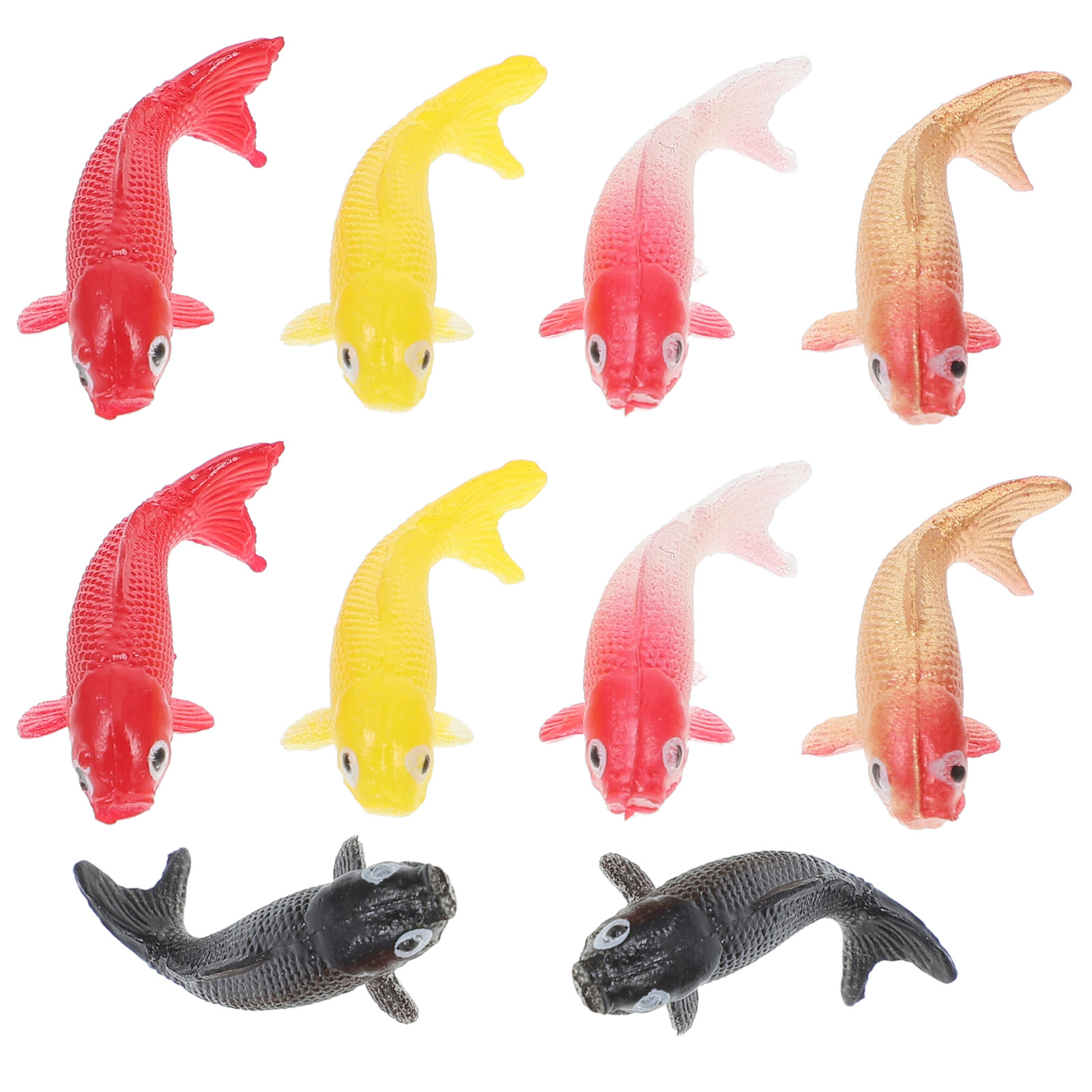 10Pcs Mini Artificial Koi Gold - Aquarium Fish Koi incelemesi ve fiyatı
