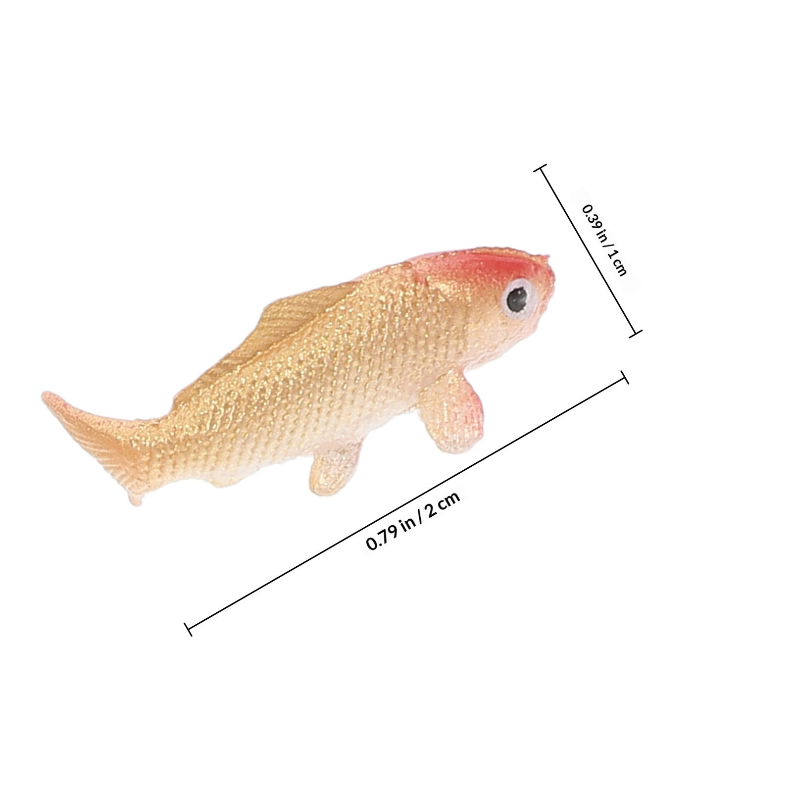 10Pcs Mini Artificial Koi Gold - Aquarium Fish Koi incelemesi ve fiyatı