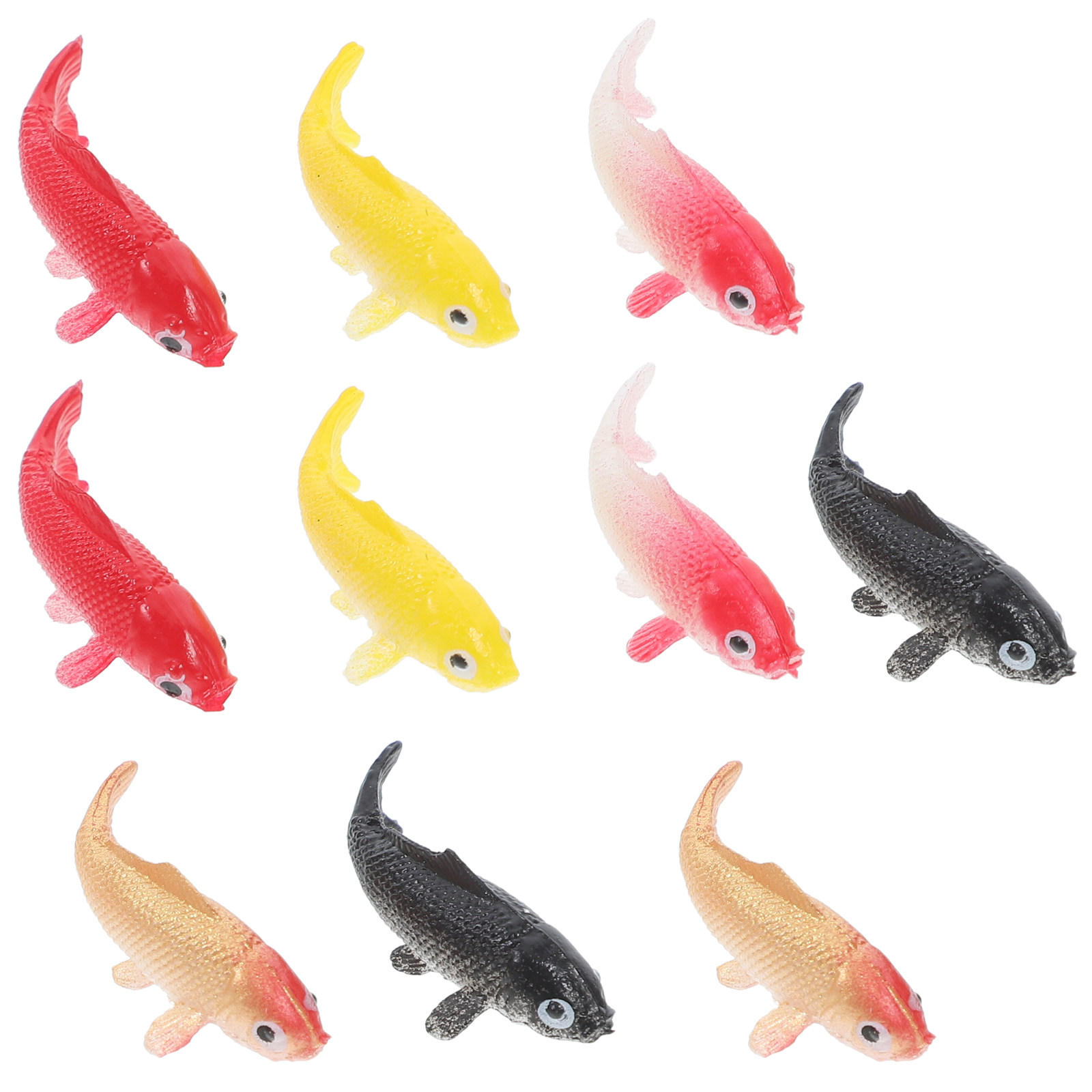 10Pcs Mini Artificial Koi Gold - Aquarium Fish Koi incelemesi ve fiyatı