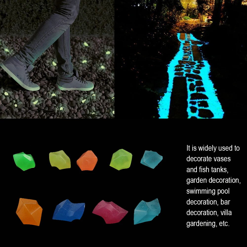 300Pcs Glow Rocks in The Dark  - Aquarium Fish That Glow In The Dark incelemesi ve fiyatı