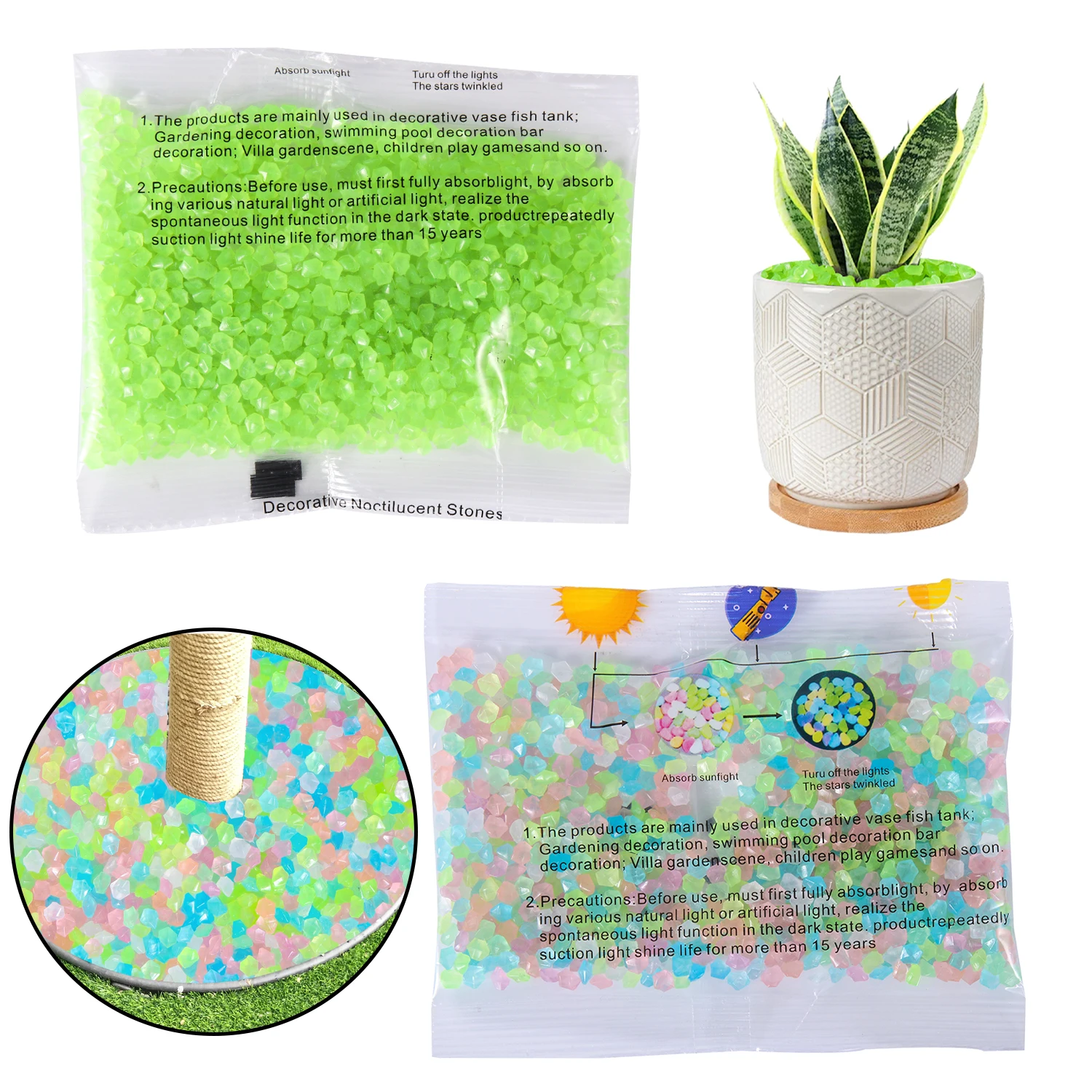 50g/Bag Decor Luminous Sand 3- - Aquarium Fish That Glow In The Dark incelemesi ve fiyatı