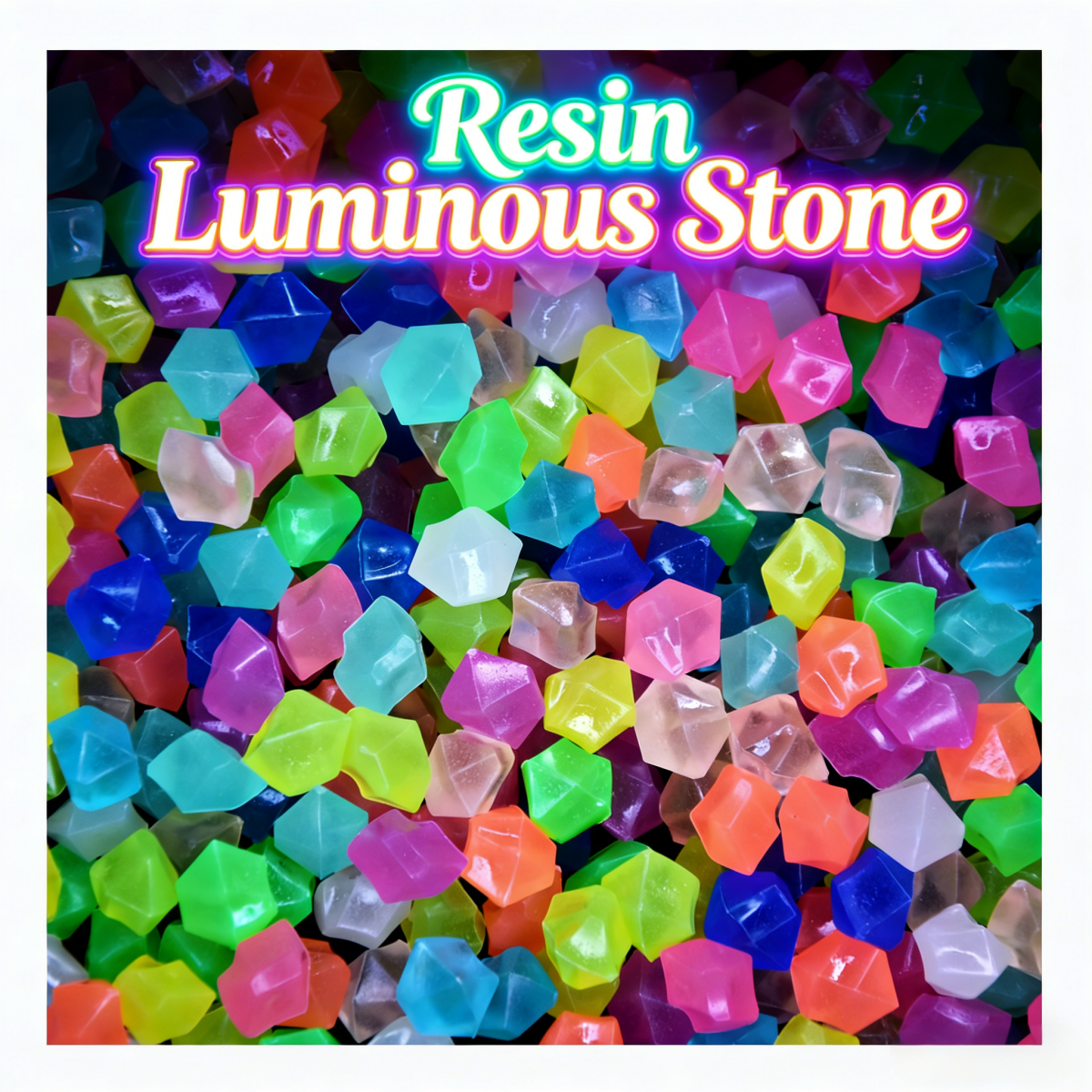 100pcs 14*11mm Dark Pebbles Pe - Aquarium Fish That Glow In The Dark incelemesi ve fiyatı