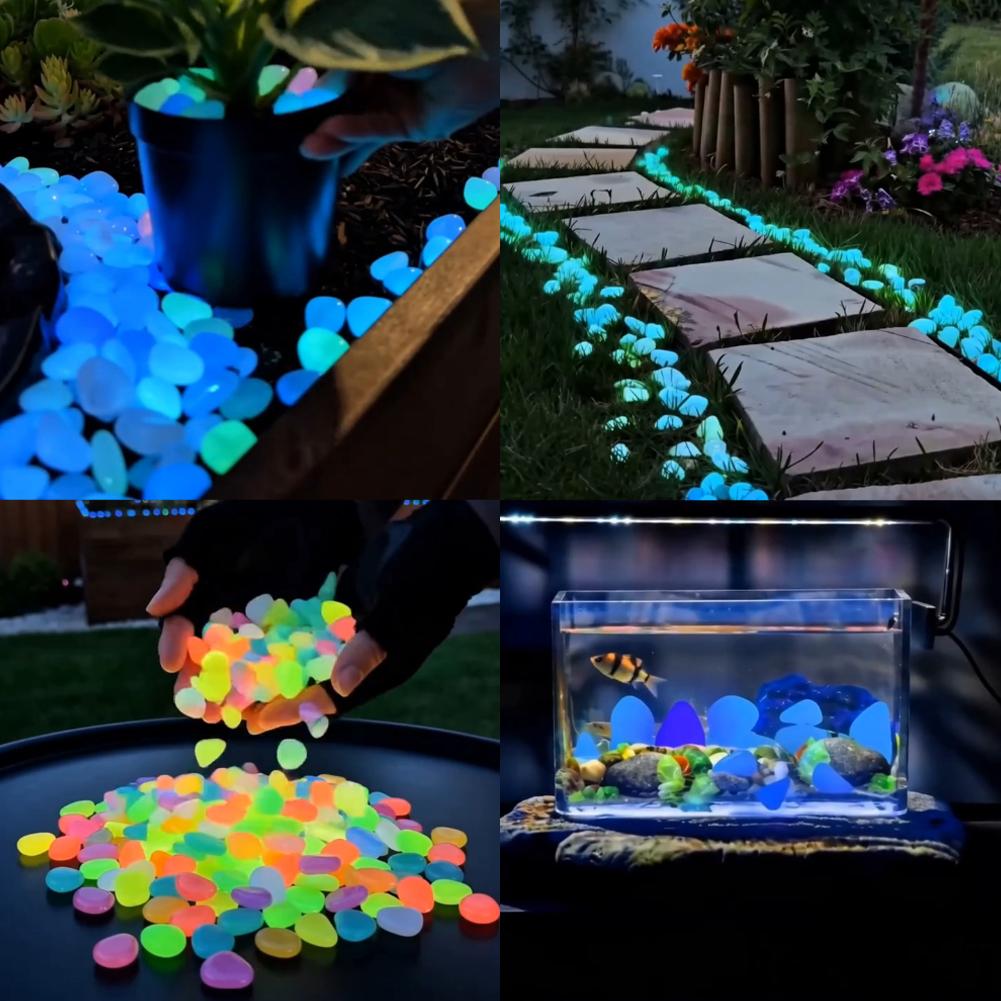 200/1000pcs Luminous Stones Gl - Aquarium Fish That Glow In The Dark incelemesi ve fiyatı