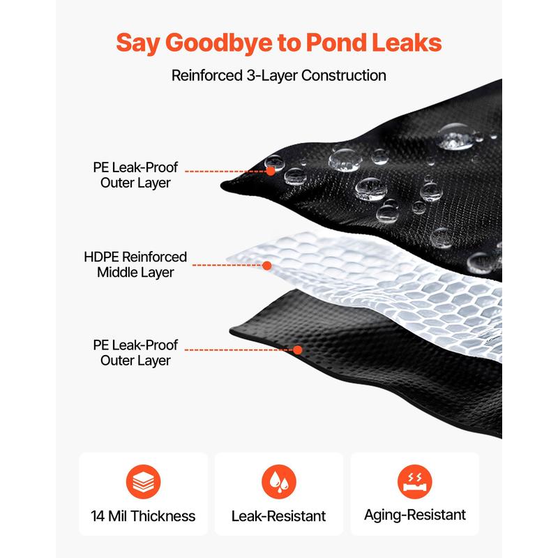 15 x 20 ft Pond Liner, 14 Mil  - Aquarium Fish Koi incelemesi ve fiyatı
