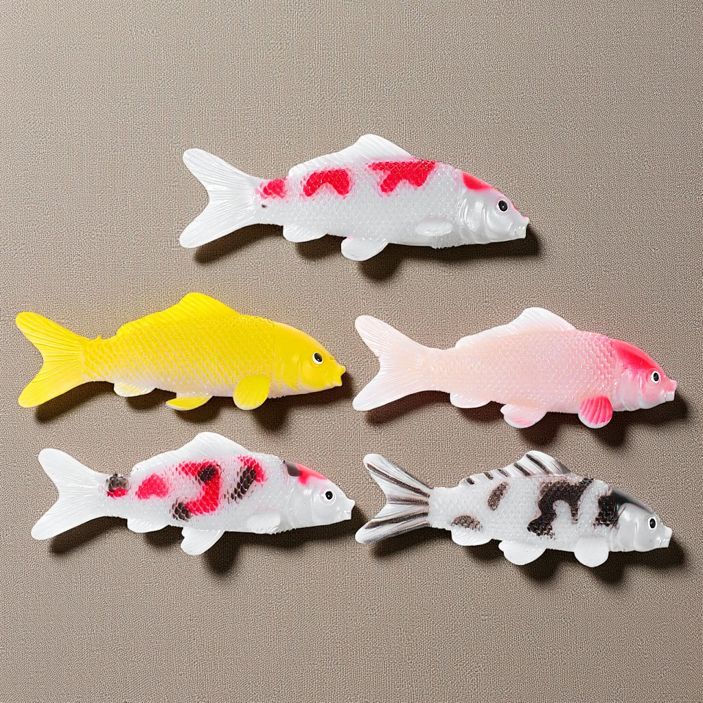 5Pcs Realistic Koi Fish Artifi - Aquarium Fish Koi incelemesi ve fiyatı