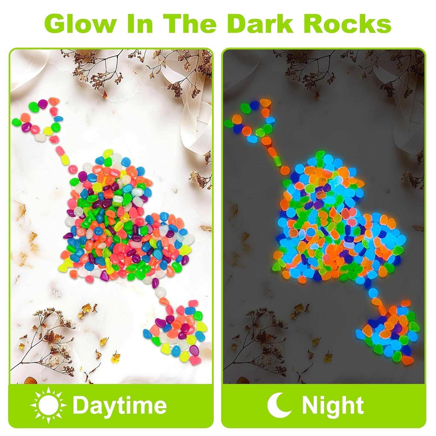 100/200Pcs Luminous Sand Glow  - Aquarium Fish That Glow In The Dark incelemesi ve fiyatı