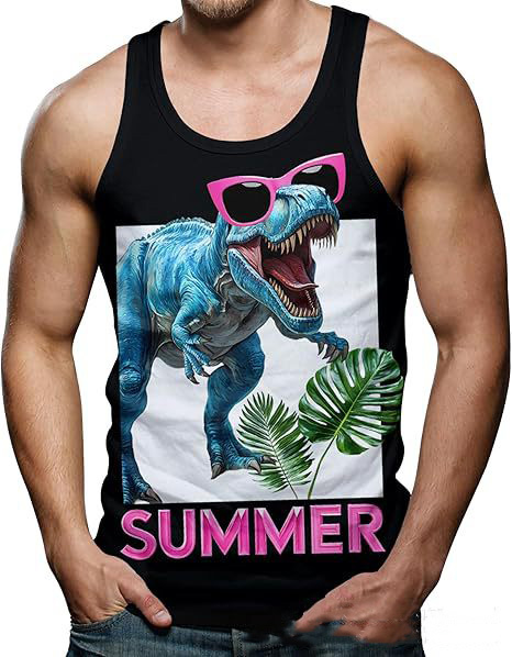 Funny Shark Cat 3D Print Tank  - Aquarium Fish Shark incelemesi ve fiyatı