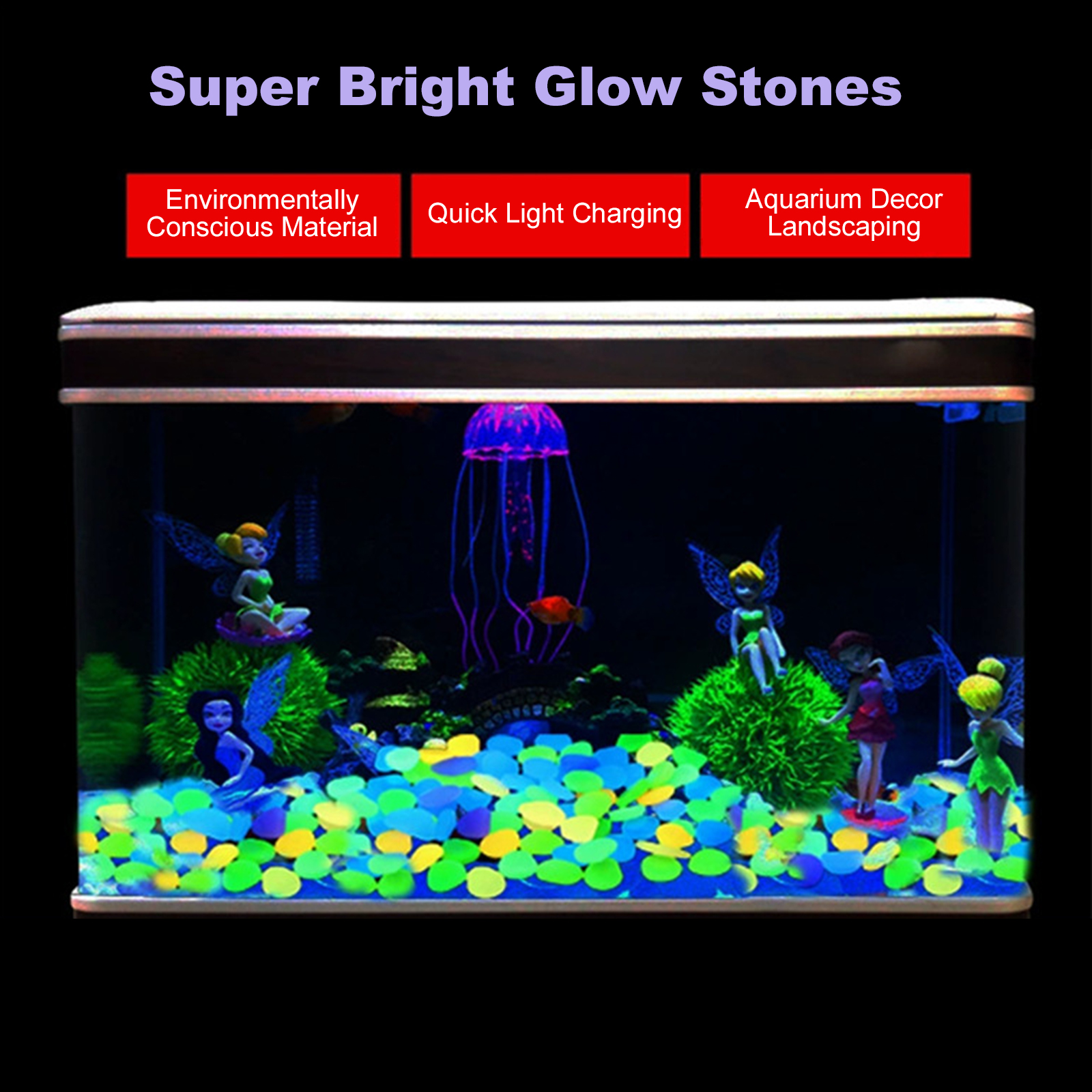 200/400/600/1000pcs Glow In Th - Aquarium Fish That Glow In The Dark incelemesi ve fiyatı