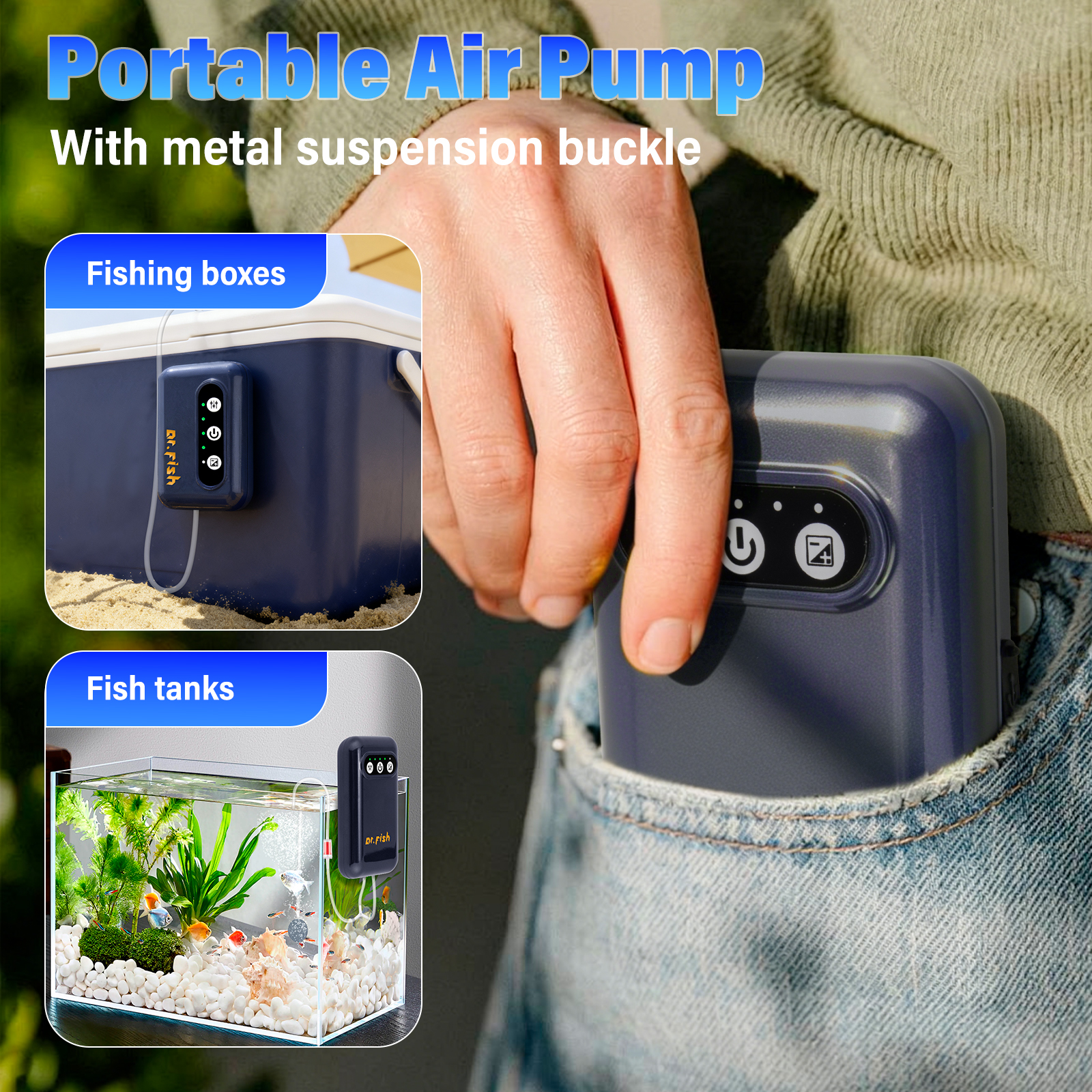 Aquarium Air Pump USB Recharge - Aquarium Fish Care incelemesi ve fiyatı