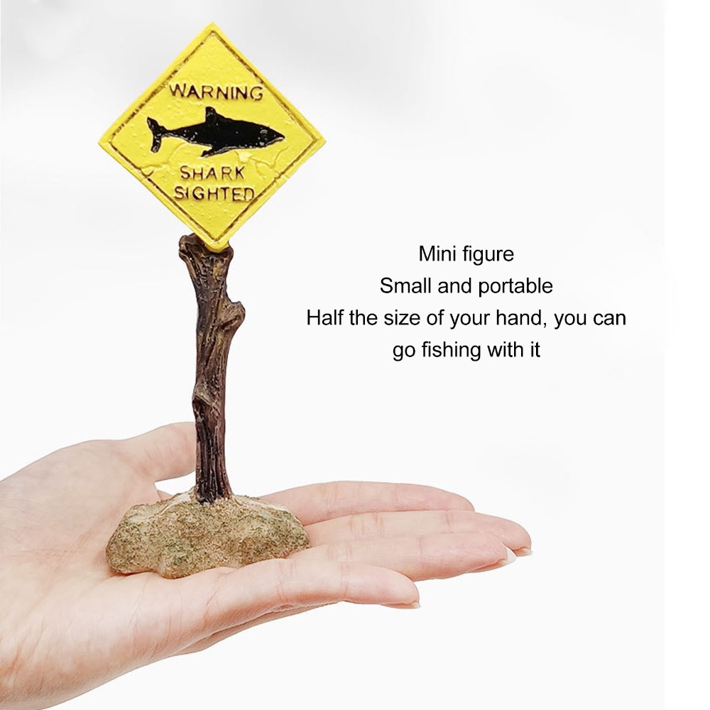 Resin Shark Warning Board Orna - Aquarium Fish Shark incelemesi ve fiyatı