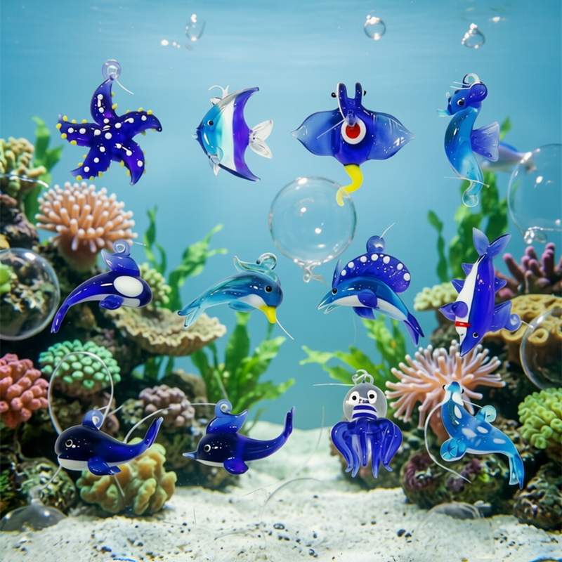 Floating Glass Marine Animal P - Aquarium Fish Shark incelemesi ve fiyatı