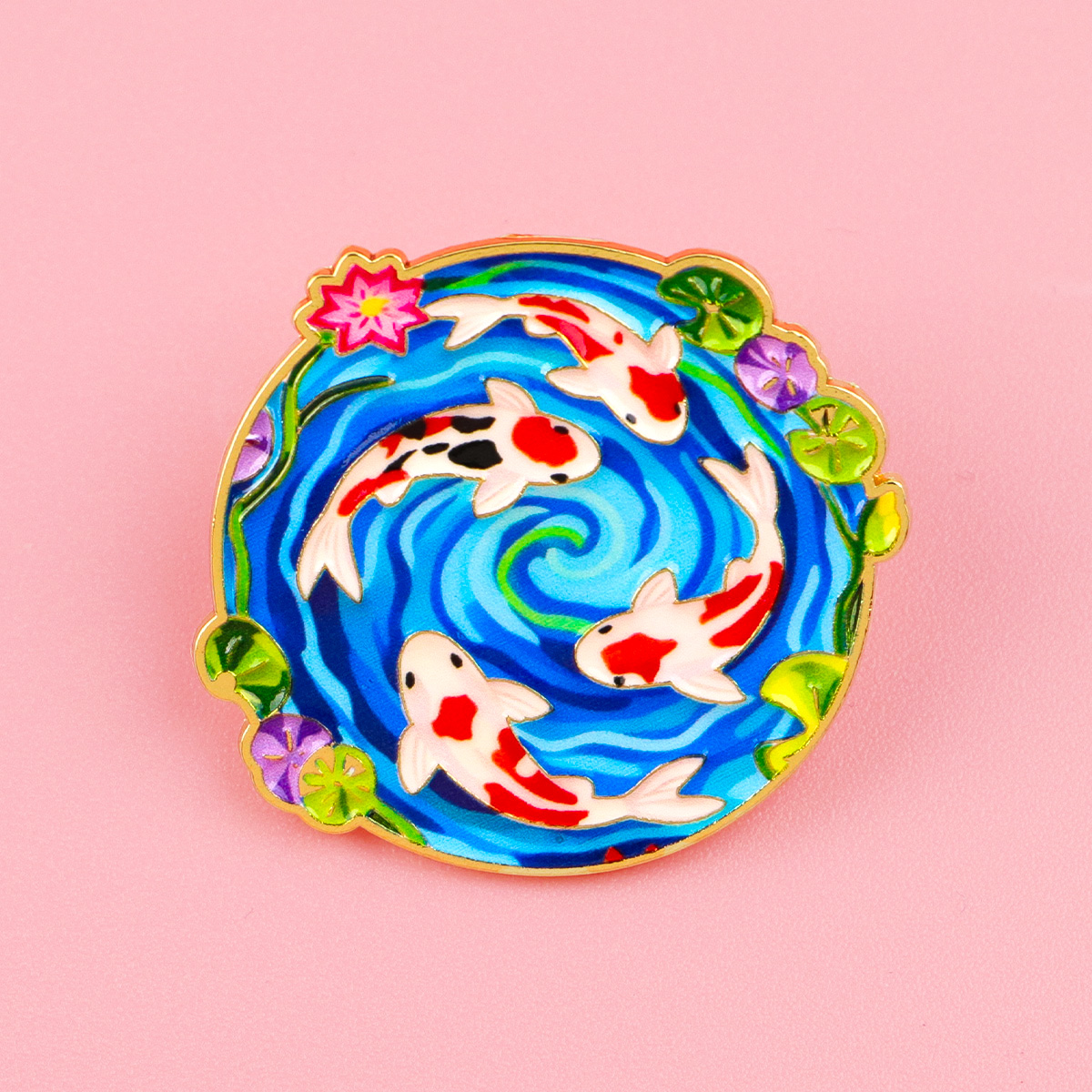 Koi Fish Enamel Pin Lucky Koi  - Aquarium Fish Koi incelemesi ve fiyatı